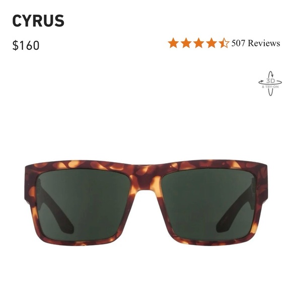 SPY “Cyrus” Sunglasses- Soft Camo Matte Tortoise - Picture 3 of 8